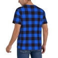 thumbnail image 5 of Haiem Hip Hop Hipster Baseball Jersey Button Down Shirts Sports Uniforms Men Women Jersey(Buffalo Plaid Blue Black,4X-Large), 5 of 9