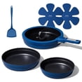 thumbnail image 1 of Juego de Cocina CAROTE 8 piezas Azul Antiadherente Inducción Apto para Horno, 1 of 9