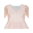 thumbnail image 4 of Flower Girl Dress Lace Blush Pink Bell Sleeve Party 6, 4 of 7