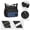 Blue, variant on Lightweight Waterproof Nylon Crossbody Bag for Men, Multi-Functional Shoulder Messenger Bag with Adjustable Strap & Multi-Pockets, for Work, Sports & Daily Commute,Black