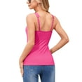 thumbnail image 4 of Sociala Womens Summer Camisole Top for Women Wider Straps Tank Tops Built in Bras, 4 of 6
