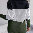 thumbnail image 4 of Womens Casual Long Sleeve Open Front Knitted Cardigans Lightweight Color Block Button Sweater Cardigans Outerwear Tops Khaki L, 4 of 4
