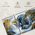 thumbnail image 6 of Elephant Stock Waterfall Landscape Wall Art - Horizontal Multi Panel Canvas - Living Room Wall Decor - Nature Multi Panel - White And Gold Decor - 26" x 12", 6 of 8
