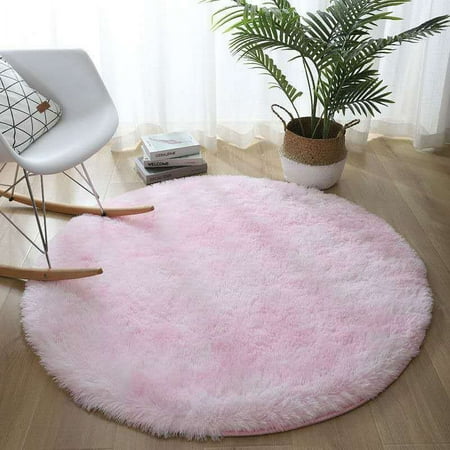 

2024 DREAMFIRE Cross-border Generation Plush Gradient Round Carpet Mat - Factory Wholesale Tie-Dye Basket Mat