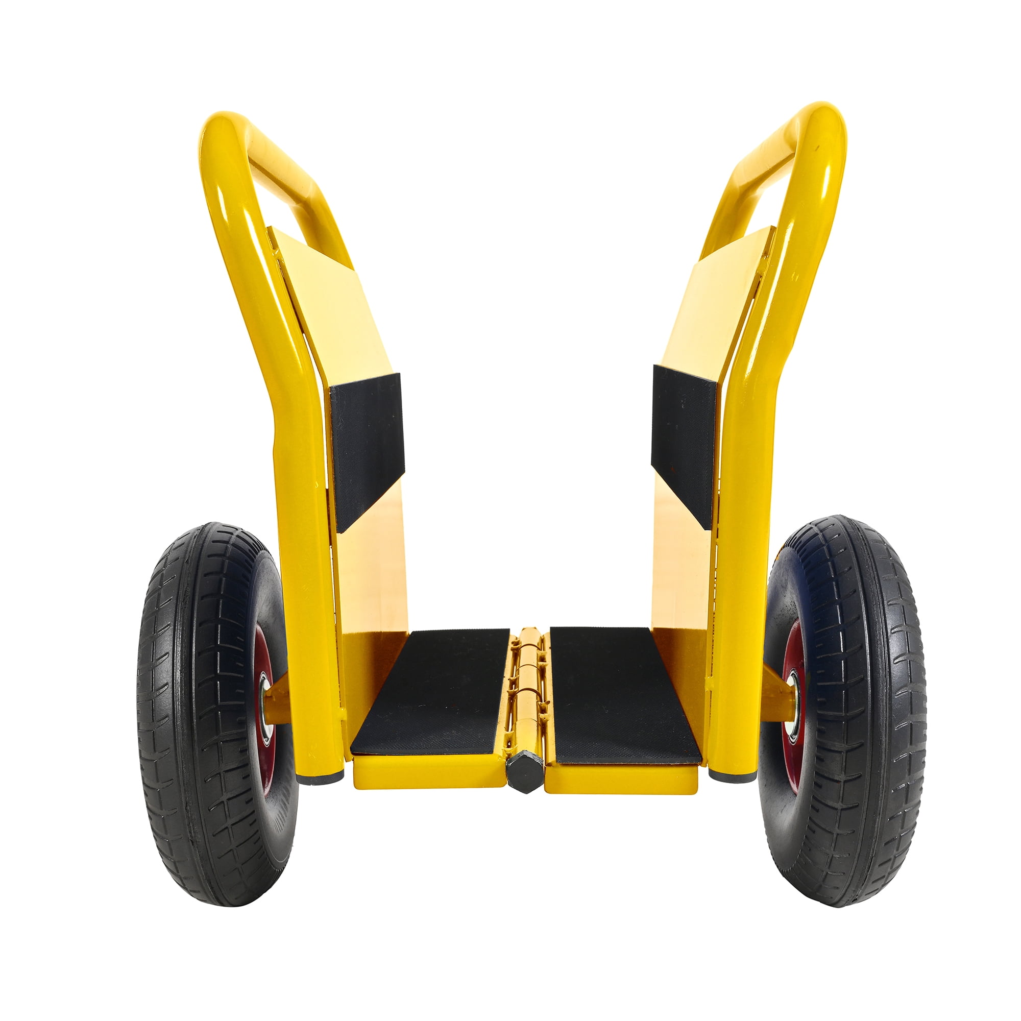 Olurrisa 1000 LB Capacity Panel Dolly with Auto-Clamp Design, Yellow Slab Cart with 10" Flat-Free Tires, All-Terrain Movement for Heavy Drywall and Construction Materials