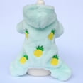 thumbnail image 3 of Dog Pajamas Hooded All Matched Flannel Plush Pet Outfit Onesie Coat Winter Supplies, 3 of 7