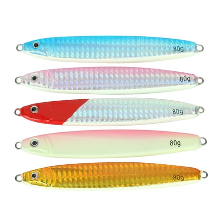 5 Pcs Fishing Lure Baits Life-Like Treble Hooks for Bass Trout Walleye (Best Bait For Redfish And Trout)