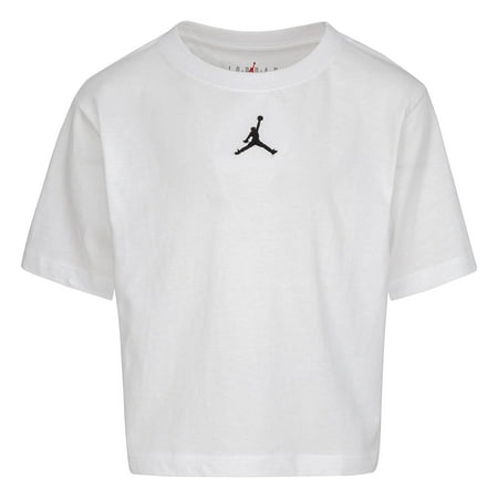 Jordan Girl's Essentials Tee (Little Kids) White 5 | XS