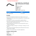 thumbnail image 2 of Upper Radiator Hose - Compatible with 2002 - 2006 Acura RSX 2.0L 4-Cylinder GAS 2003 2004 2005, 2 of 2
