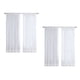 thumbnail image 2 of Cortinas transparentes blancas de 8 paneles, cortinas de de para tratamiento de ventana, 2 of 8