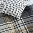 thumbnail image 3 of Eddie Bauer Normandy Plaid Comforter Set, King, Black, 3 of 10