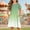 Green, variant on JUSLIO Dresses for Girls Gradient Dresses with Pockets Crew Neck Short Sleeve Casual Dress Size 7 Y