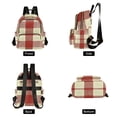 thumbnail image 2 of ALAZA Rustic Checkered Womens Travel Laptop Backpack Large Daypack Ladies Shoulder Bags S, 2 of 7