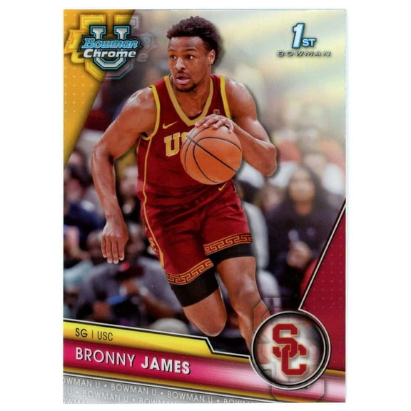 NBA 2023-24 Bowman Chrome U 1st Bowman Refractor Bronny James #95 (Rookie)