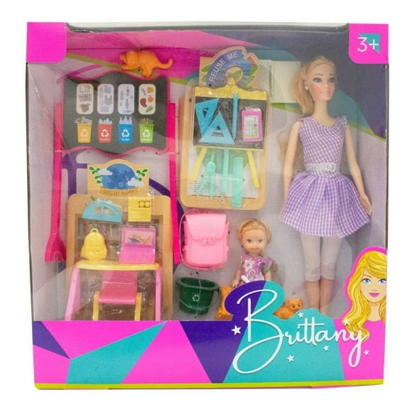 Muñeca Brittany con Accesorios Escolares