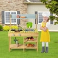 thumbnail image 4 of Costway Outdoor Mud Kitchen Set, Outdoor Play Kitchen Set with Removable Water Box, 4 of 10