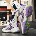 thumbnail image 4 of Unisex Low-Top Basketball Shoes Breathable Knit Upper Cushioned Grippy Rubber Outsole, 4 of 8