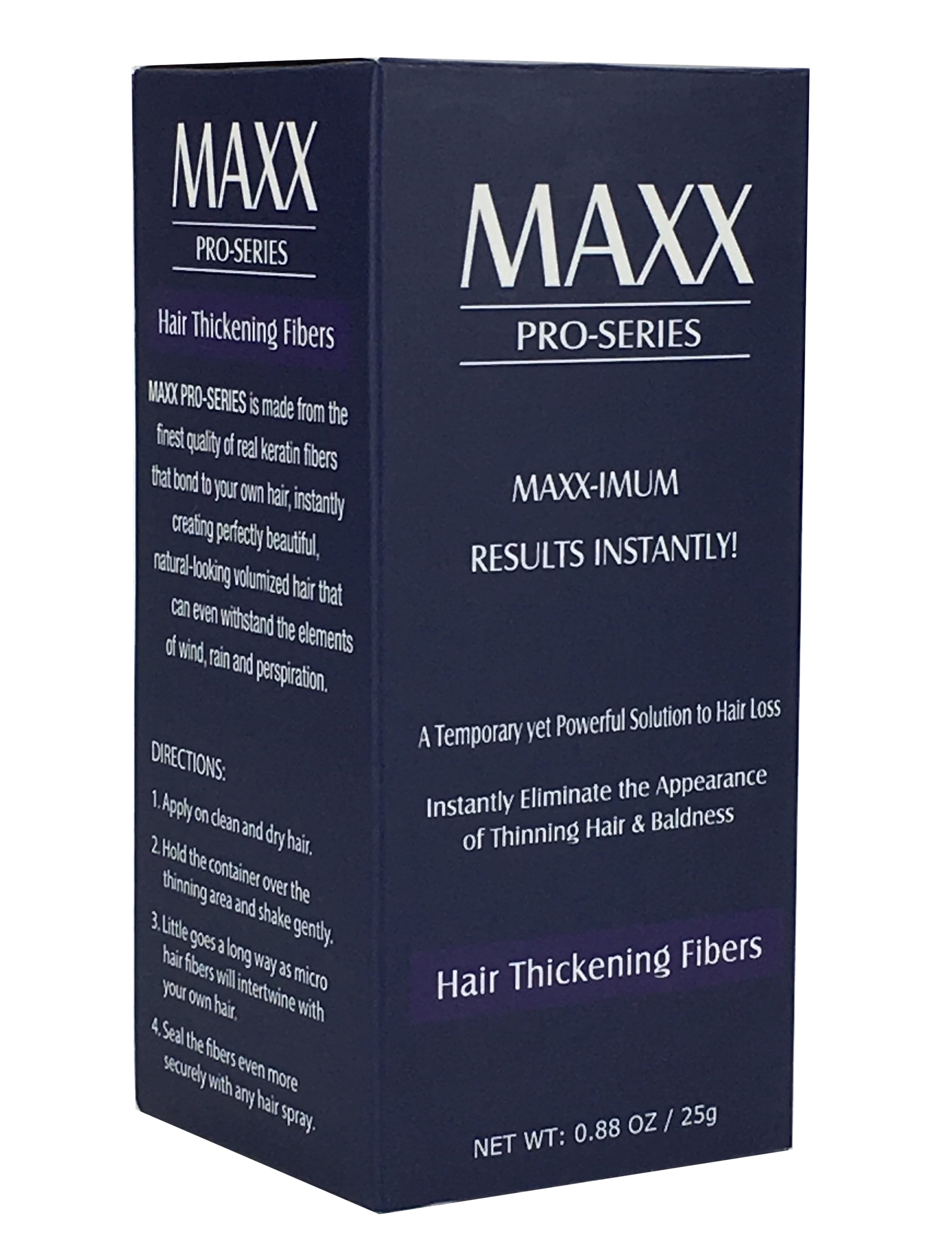 Maxx Pro Series Volumizing Hair Fibers With Real Keratin For