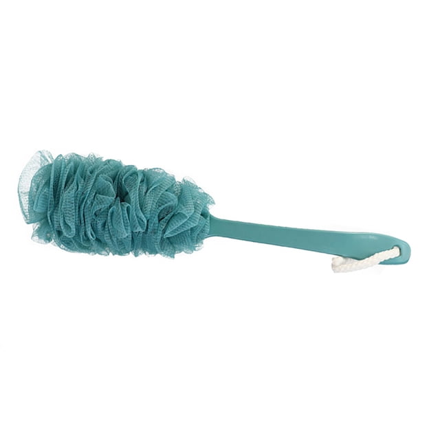 Cepillo de baño Advancent Mango largo Esponja de ducha antideslizante Limpiador de espalda Azul