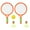 Orange, variant on JZROCKER Children Tennis Racket Set Badminton Racket with Tennis and 2 Shuttlecocks for Kid Boy Girl Beach Game Outdoor Playing