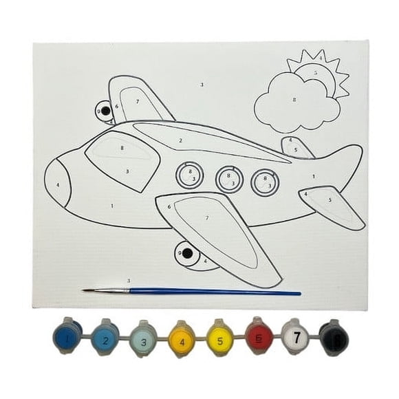 Pinta por número Avion