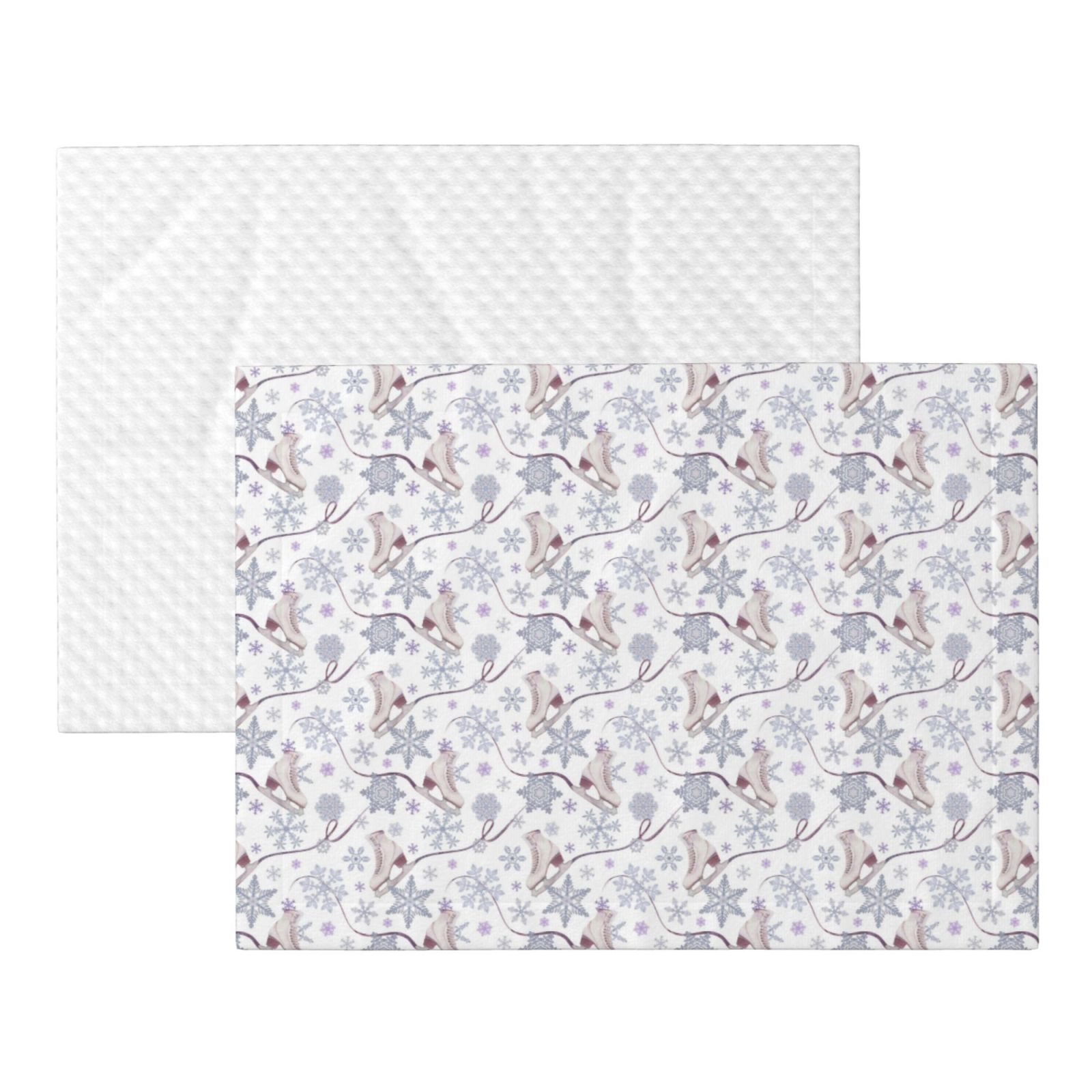 Naloa Elegant ice skates snowflakes Dog Blanket, 3 Sizes Cat Blanket for Indoor Cats Large Medium Small Dog Gifts-Small