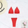 thumbnail image 5 of JAKANYQ Ladies Lace Up Sexy Three-Point Structure Beach Seaside Bikini Vibrant Colorful Swimsuit, M, 5 of 5