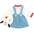 thumbnail image 2 of 14 - 16 Inch Doll Clothes Baby Dress Set, 3 Pieces Inclueded, Blue, 2 of 3