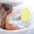 thumbnail image 2 of Unique Bargains 1 Pc Cartoon Bath Brush Body Scrubber for Bathroom 4.53"x2.76"x1.1" Lemon Yellow, 2 of 7