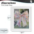 thumbnail image 4 of Stupell Industries French Country Iridescent Pink Bow in Garden White Framed Print Under Glass, 13 x 16, by The Prints Vibe, 4 of 8