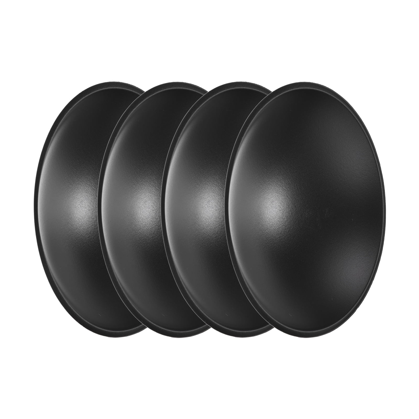 Uxcell 4Pcs PP Speaker Dust Cap 95mm/3.74" OD Black,18mm/0.71" Thickness Subwoofer Plastic Dome Coil Cover Caps Universal Fit for Car Audio Speaker