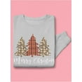 thumbnail image 3 of Merry Christmas Wrapped Pines Women Sweatshirt, Female Large, 3 of 4