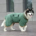 thumbnail image 3 of Dog Drying Coat Bathrobe Towel  Microfibre Material Fast Drying Absorbent Dog Bath Robe  Pet Quick Drying Moisture Absorbing With Adjustable Collar And Waist Towel, 3 of 4