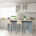 thumbnail image 4 of Mi Alma Vinyl Backsplash Decor - Sky Blue Floral Peel & Stick Tiles 6x6, 4 of 11
