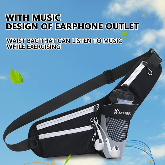 Fiudx Riñonera para Exteriores, Cinturón Multifuncional para Correr, Almacenamiento Seguro para Teléfono y Llaves, Ajuste Cómodo y Transpirable, Diseño Unisex, Ideal para Viajes y Fitness, Tamaño Aju