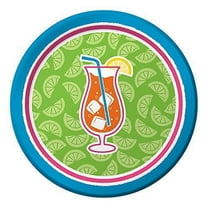 Cocktail Time 7" Dessert Plates, 8 Pk, Paper, Party