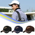 thumbnail image 4 of Decodeary Fashionable Ball Caps For Men Trendy Sun Protection Breathable Fiber Baseball Cap For Men Hat navy blue, 4 of 6