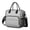 Gray and White, variant on Gray and Black Checkered Pattern Insulated Leakproof Lunch Box for Women, Large Lunch Bag for Tween Teen Adult, Loncheras Para Mujer for Work Beach Travel Picnic Camping