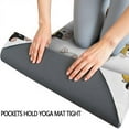 thumbnail image 3 of White Cow Engineer Pattern Hot Yoga Mat Towel Non Slip for Hot Yoga - Quick-Drying Yoga Mat Cover with 4 Corner Pockets with Travel Bag - Hot Yoga Towel Non Slip Grip Moisture Wicking Sweat 70"x26", 3 of 6