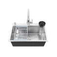 thumbnail image 2 of Tarja de Cocina Plateada Maxims 60x46 cm Acero Inoxidable con Grifo y Accesorios, 2 of 7