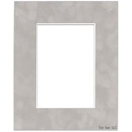 

8X10 Mat Bevel Cut For 5X8 Photos - Acid Free Light Suede ecut Matboard Baing Board And S Seal Photo Mat Bag - For tures Photos Framing - 4-Ply in