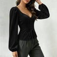 thumbnail image 5 of JOANKDMI Gothic Vampire Lace-Up Corset Top Women Elegant Puff Long Sleeve Sweetheart Neckline Blouse for Roleplay Renaissance Fair Halloween Costume Outfit, 5 of 9