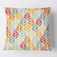 thumbnail image 2 of Designart Diamond Retro X' Mid-Century Modern Throw Pillow - 18x18, 2 of 2