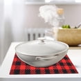 thumbnail image 4 of TIELUTT Christmas Placemat Linen Tablecloth Thermal Dining Table Food Mat Kitchen Table round Set for 4 Large round Dining Table Set for 4 Dining Table Set round 4 Piece Glass Fall Place Mats Indoor, 4 of 4