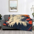 thumbnail image 2 of Naloa American Bald Eagle A Flannel Blankets - Thick and Warm Blanket for Winter, Soft Fuzzy Plush King Blanket for All Seasons40"x30", 2 of 6