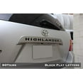 thumbnail image 2 of BDTrims | Rear Door Plastic Letters Inserts fits Highlander Models (Black), 2 of 4