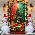 thumbnail image 4 of Uutvery Christmas Door Cover with Santa Claus Design, 35x72 Inch Polyester Fabric for Indoor Outdoor Decoration, Holiday Party Home Office Decor Photography, 4 of 6