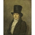 thumbnail image 3 of Gerrit Jan Michaëlis 12x14 Black Modern Framed Museum Art Print Titled - Portrait of Jean Bernard, Art Collector and Painter in Amsterdam (1828), 3 of 5