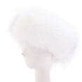 thumbnail image 4 of Minnieouse Manténgase a la moda y abrigado con una diadema de piel ligera para mujer Diadema de piel sintética Accesorio para el cabello blanco, 4 of 6