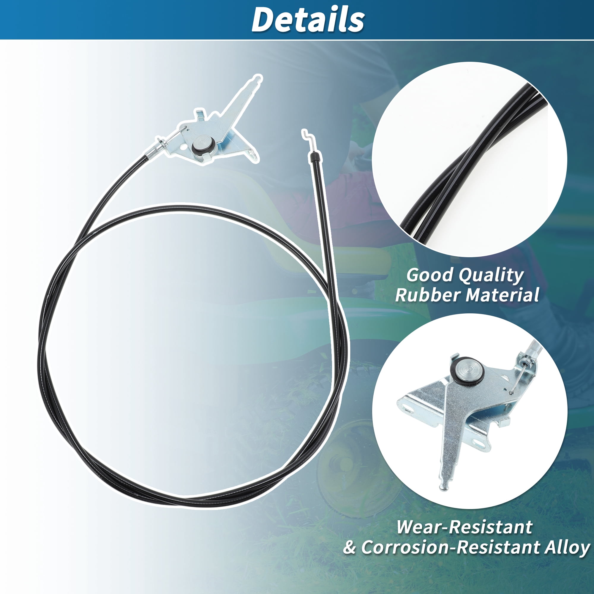Unique Bargains TCA13820 Push Pull Cable for John Deere Lawn Mower Throttle Control
